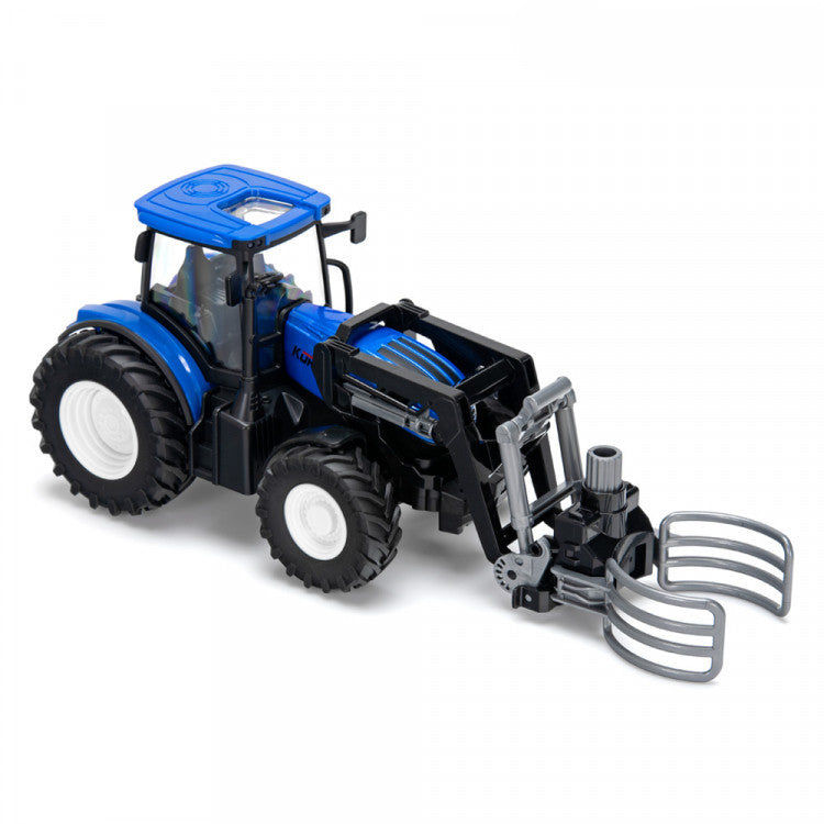 Tracteur jouet radiocommandé 1/24 avec pinces KO6634H - Breizh Modélisme.
