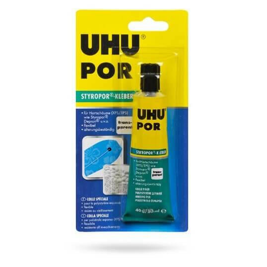 UHU Colle pour polystyrène expansé Por 40 g - Breizh Modélisme.