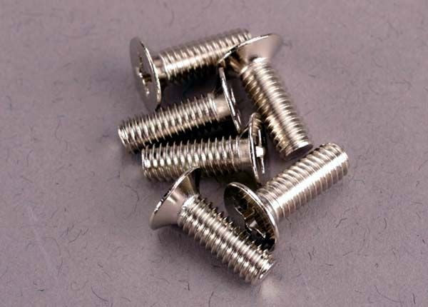 Vis M4x12mm Fraisée (6) - Traxxas 2548 - Breizh Modélisme.