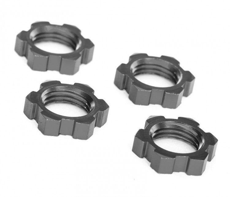 4 Écrous de roues 17mm alu gris - Traxxas 7758 - Breizh Modélisme.