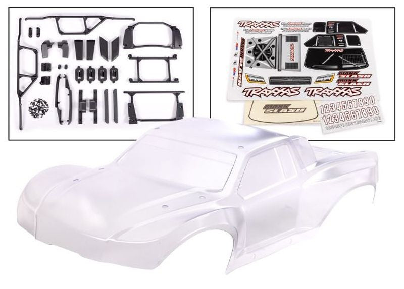 Carrosserie transparente Maxx Slash  Traxxas 10211R - Breizh Modélisme.