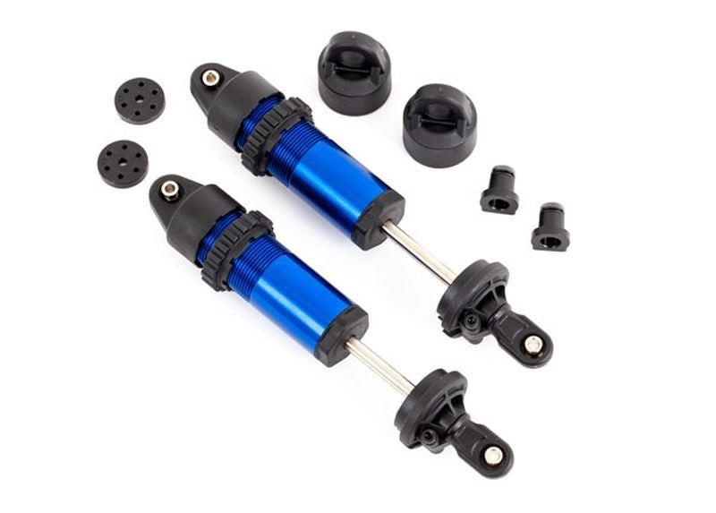 Amortisseurs GT-maxx alu bleu Traxxas 9660 Sledge 1/8 - Breizh Modélisme.