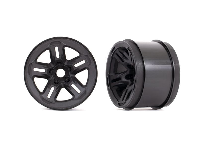 Jantes noires 3,8 (x2) Traxxas sledge 9671 - Breizh Modélisme.
