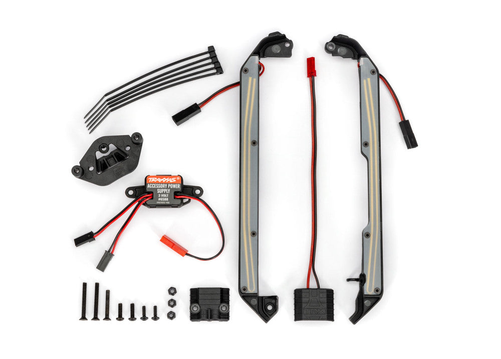 Kit d'éclairage LED pour bas de caisse bleu 4-Tec - Traxxas 10590-BLUE - Breizh Modélisme.