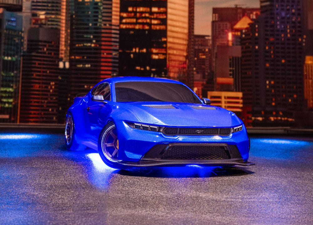 Kit d'éclairage LED pour bas de caisse bleu 4-Tec - Traxxas 10590-BLUE - Breizh Modélisme.
