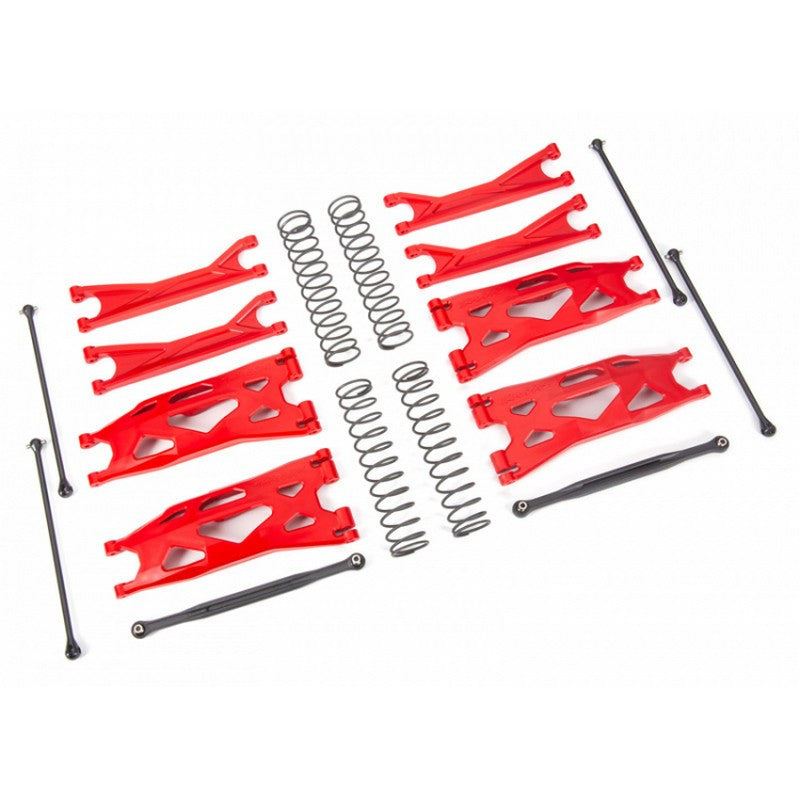 Kit de suspension Large Rouge XMaxx Wide Maxx - Traxxas 7895R - Breizh Modélisme.
