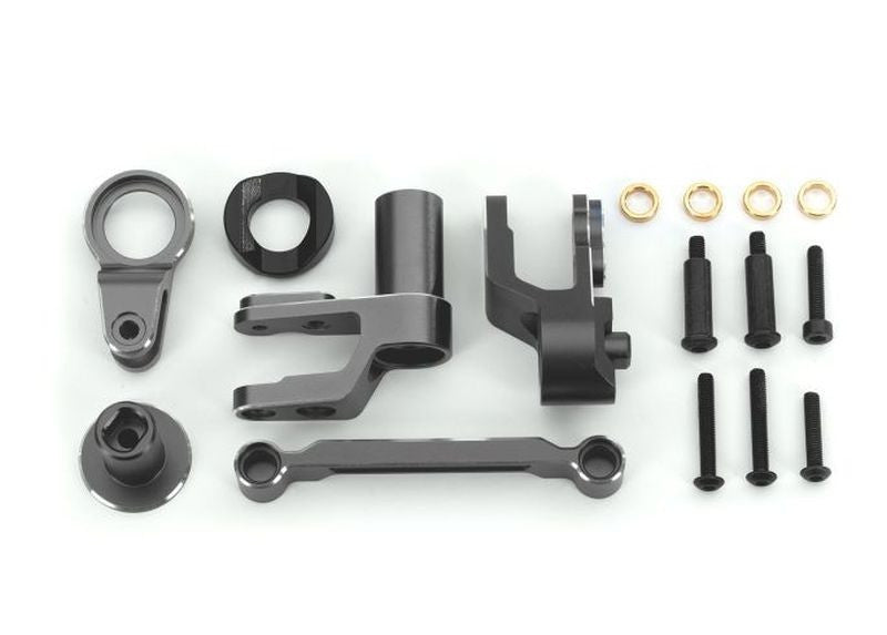 Renvoi de sauve-servo + sauve-servo anodises gris – maxx slash 10246 - Breizh Modélisme.