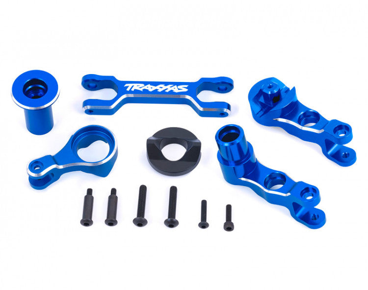 Traxxas 7746 Renvoi de servo en aluminium bleu X-Maxx - Breizh Modélisme.