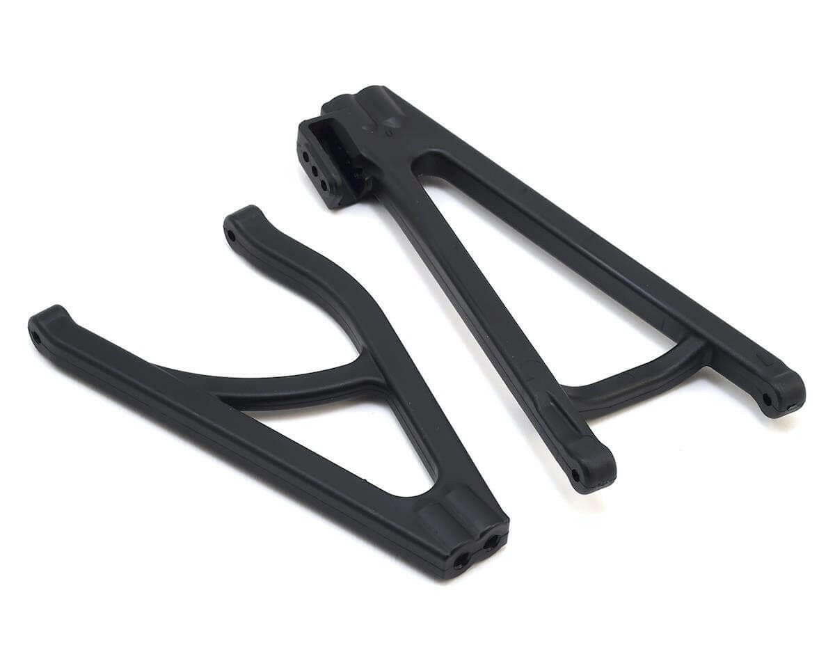 2 Triangles de suspension arrière gauche inf/sup renforcés - Traxxas 8634 - Noir - Breizh Modélisme.