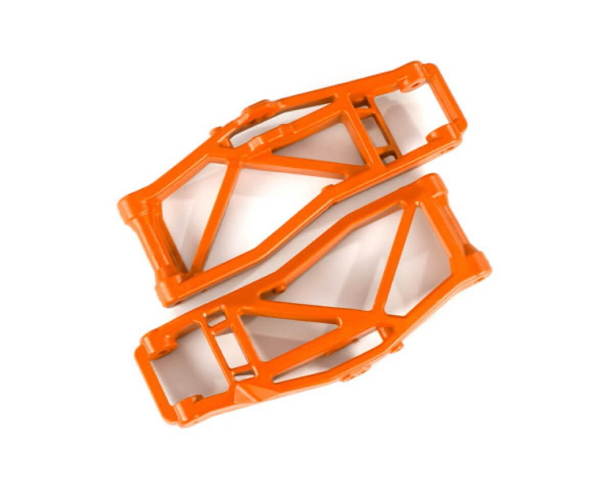 2 Triangles de suspension inférieur Traxxas 8999T WideMaxx orange - Breizh Modélisme.