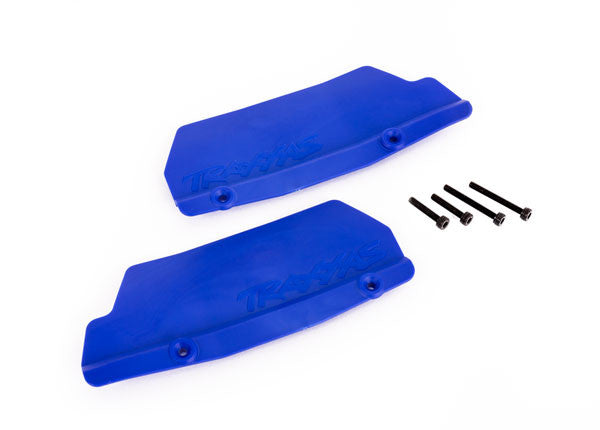 Bavettes de triangles bleues Traxxas sledge 9519X - Breizh Modélisme.