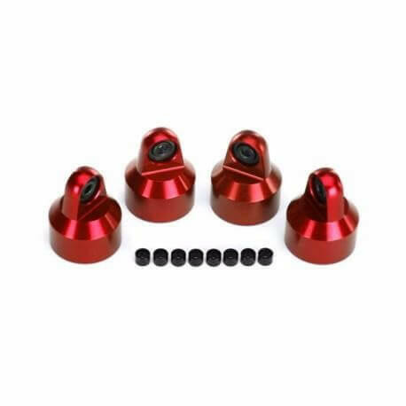 Bouchons d'amortisseur GTX Alu (x4) - Traxxas 7764R - Breizh Modélisme.