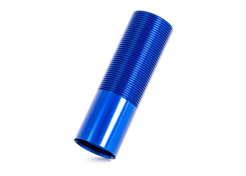 Corps d'amortisseur long gt-maxx anodise bleu (x1) Traxxas sledge 9665X - Breizh Modélisme.
