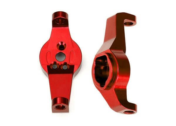 Etriers avant Alu Rouge (gauche + droit) - Traxxas 8232R - Breizh Modélisme.
