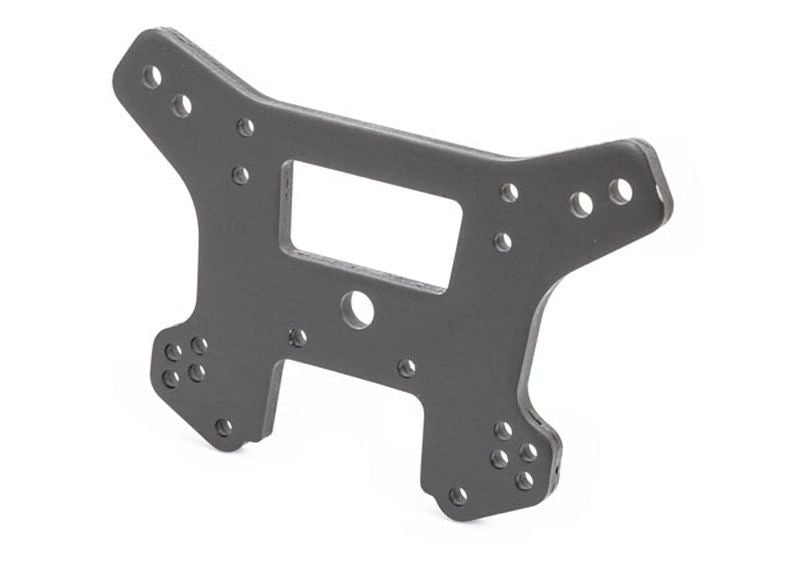 Support d'amortisseurs avant alu gris Traxxas Sledge - 9539A - Breizh Modélisme.