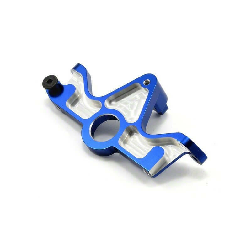 Support moteur Alu Bleu - Traxxas 6860R - Breizh Modélisme.
