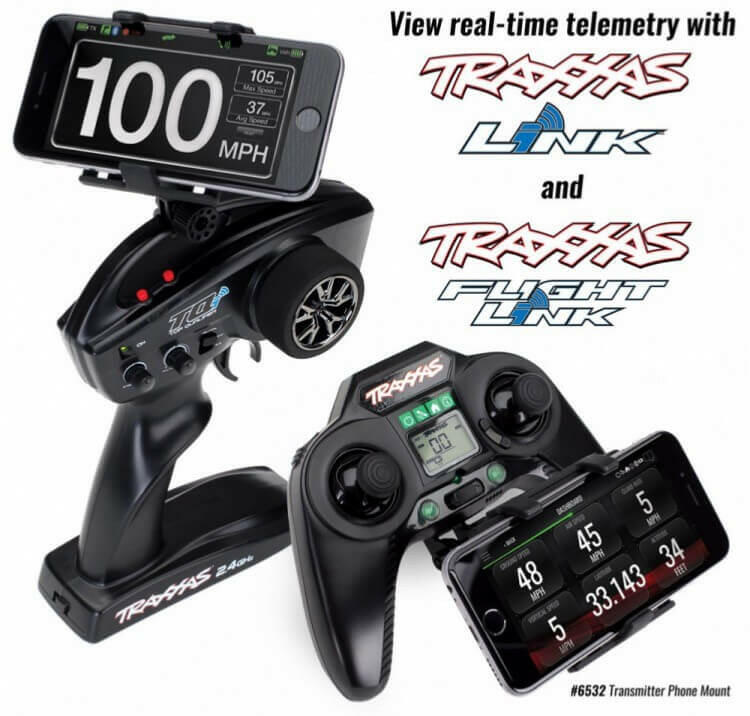 Support Téléphone TQI Traxxas 6532 - Breizh Modélisme.