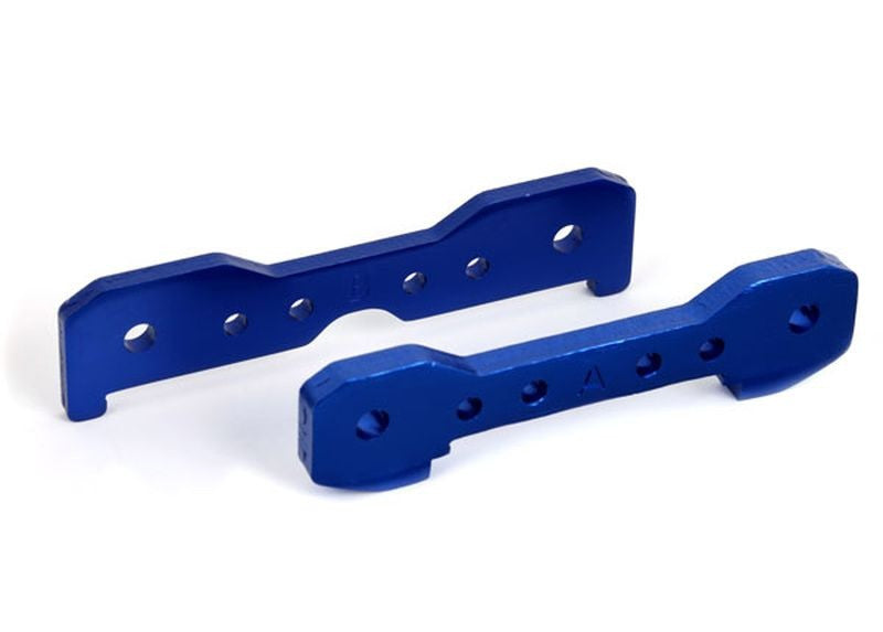 Supports alu de tirants avants anodises bleu (x2) Traxxas sledge 9527 - Breizh Modélisme.