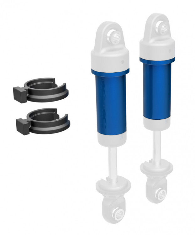 Traxxas 9763 Corps D'amortisseur Anodise Bleu (X2) - Trx-4m