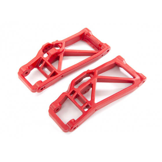 Triangles de suspension Inférieurs rouge - Traxxas 8930R - Breizh Modélisme