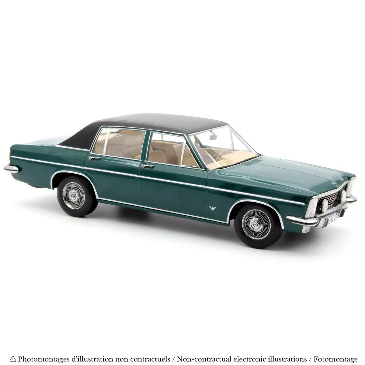 Voiture miniature collection 1/18 Opel Diplomat V8 1969 Vert Cèdre Norev 183690