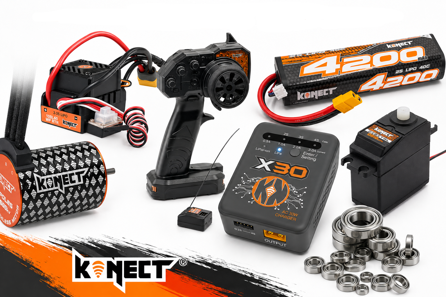 Pack Lipo 2S pour Tamiya TT02
