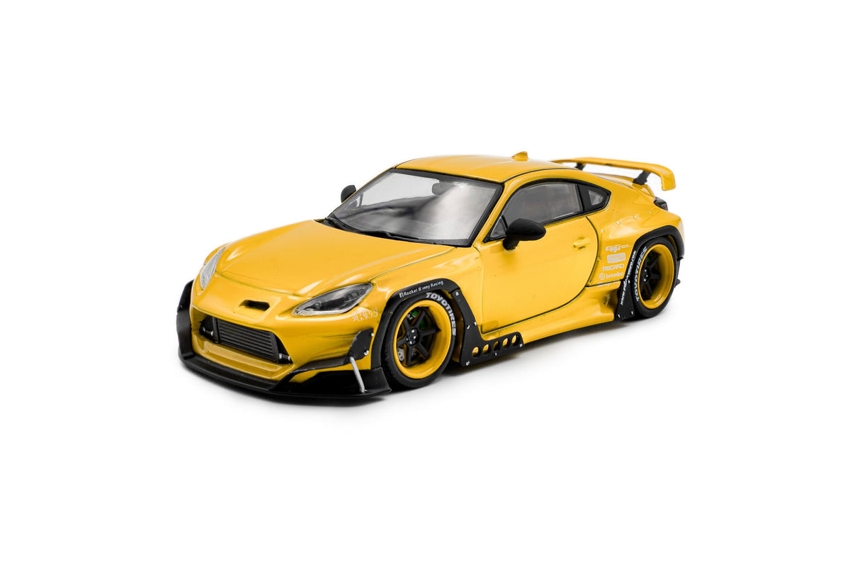 Voiture miniature 1/43 Pandem Toyota GR86 jaune 2022 Solido S4315101 - Breizh Modélisme.