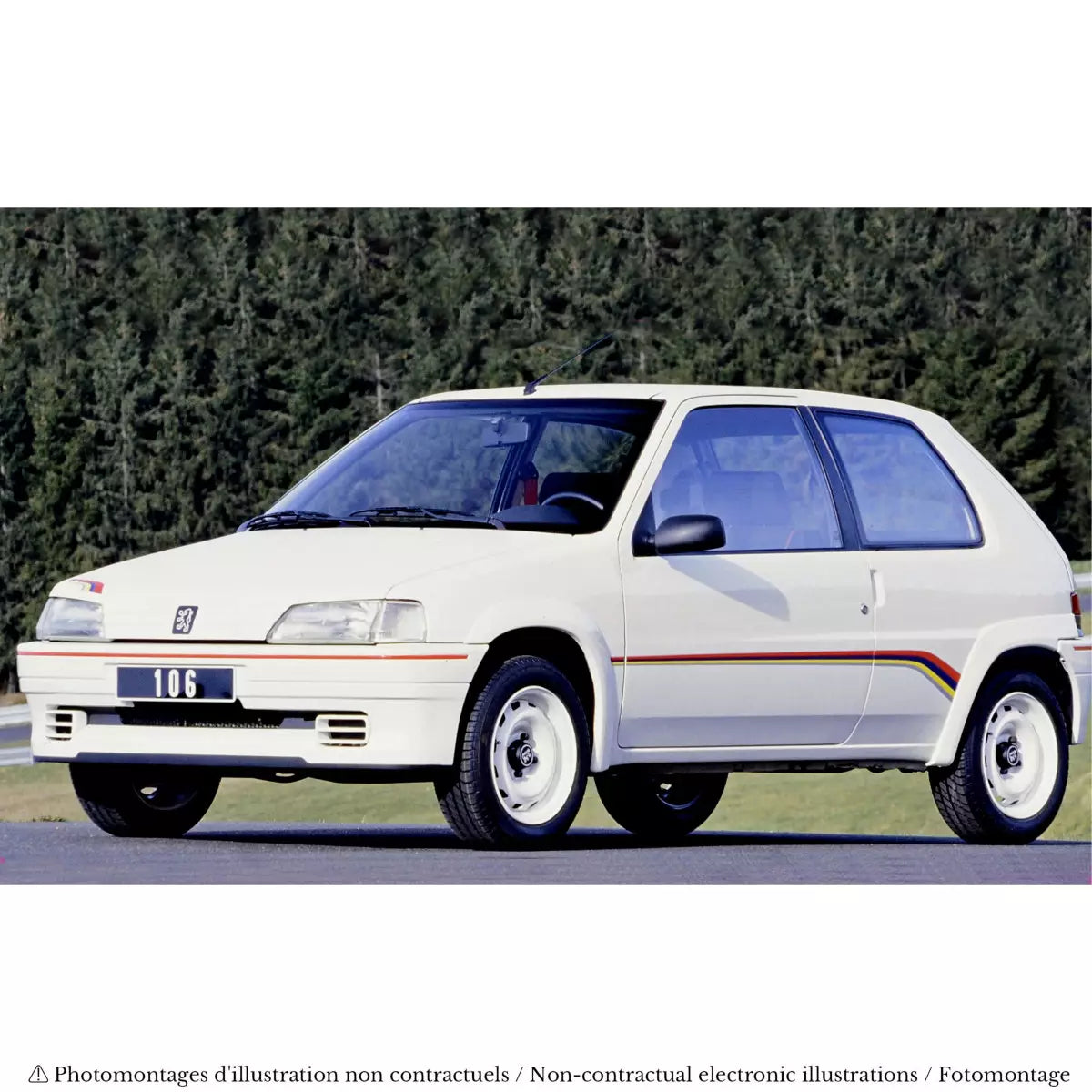 Voiture miniature collection 1/18 Peugeot 106 Rallye 1.3 1993 Blanc Norev 184920