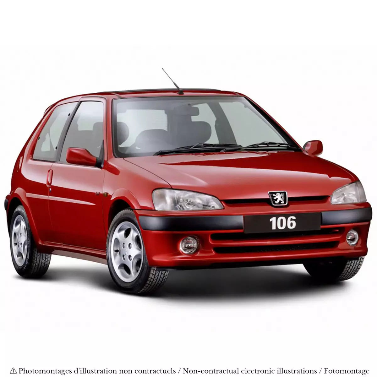Voiture miniature collection 1/18 Peugeot 106 S16 1998 Rouge Lucifer Norev 184921