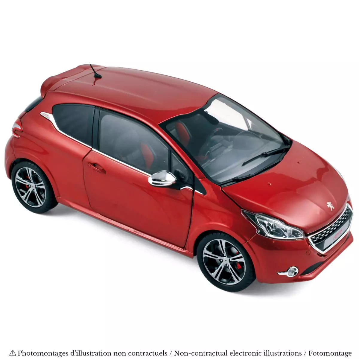Voiture miniature collection 1/18 Peugeot 208 GTi 2013 Rouge Rubis Norev 184700