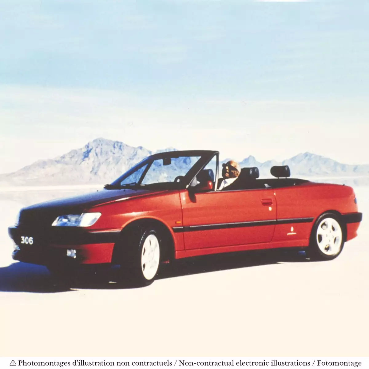 Voiture miniature collection 1/18 Peugeot 306 Cabriolet 1994 Rouge Lucifer Norev 184930
