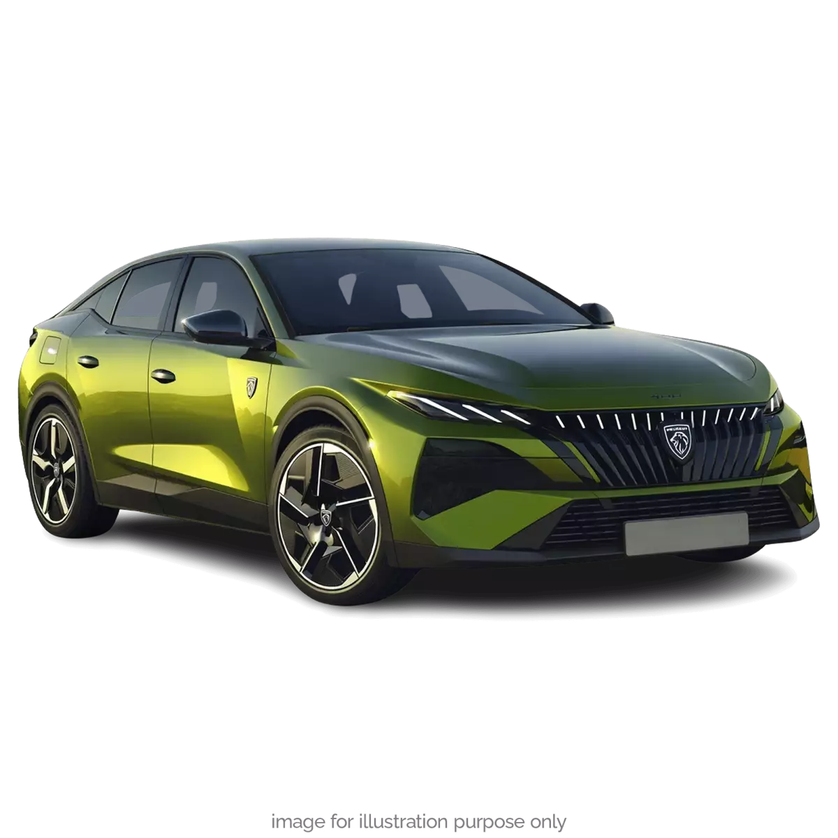 Voiture miniature collection 1/43 Peugeot 408 GT Hybrid 2026 Vert Fascinant Norev 474813