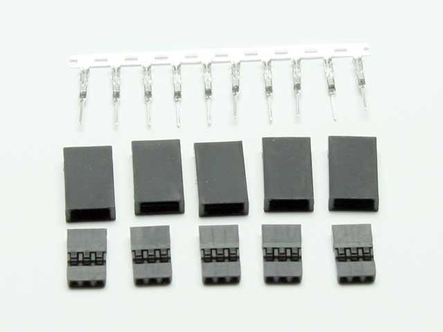 Prise femelle servo uni (5pcs) - Breizh Modélisme.