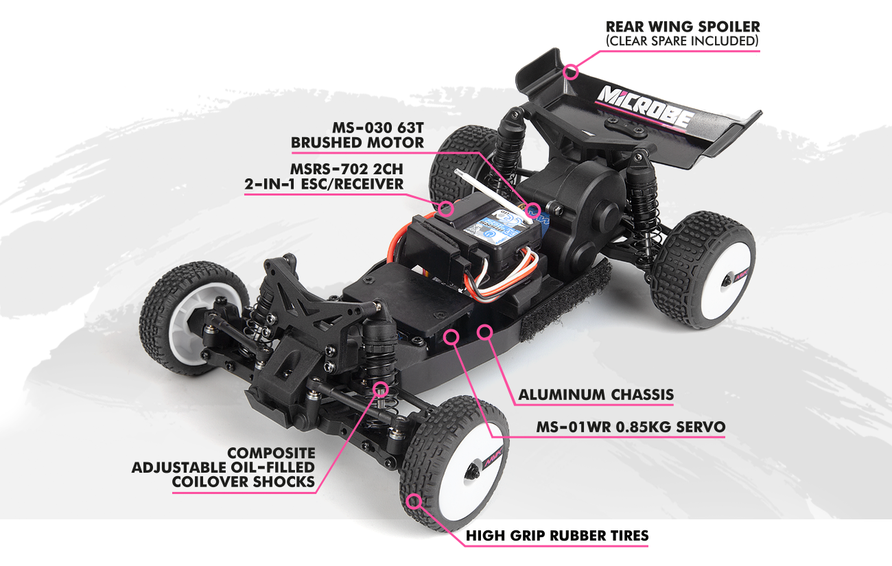 Buggy 1/24 Maverick Microbe – Voiture RC Tout-Terrain MV150851