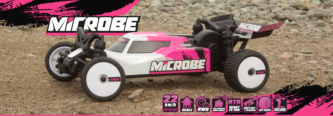 Buggy 1/24 Maverick Microbe – Voiture RC Tout-Terrain MV150851