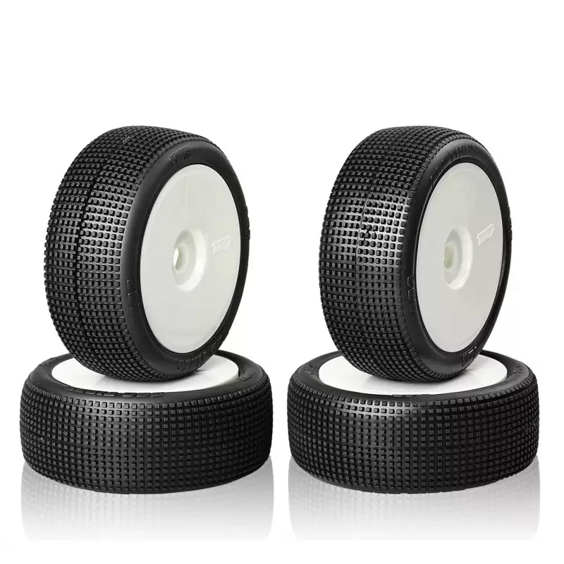 Pneus TZO 402 collé sur jante Blanche ULTRA SOFT (x4) - TZ402US-W