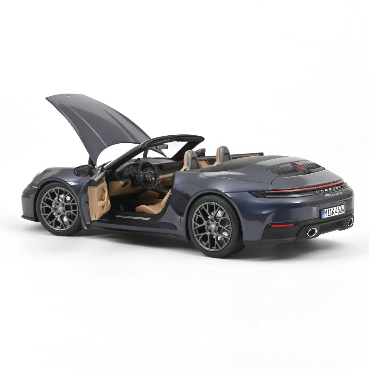 Voiture miniature collection 1/18 Porsche 911 Carrera Cabriolet 2025 Bleu Yachting métallisé Norev 187180