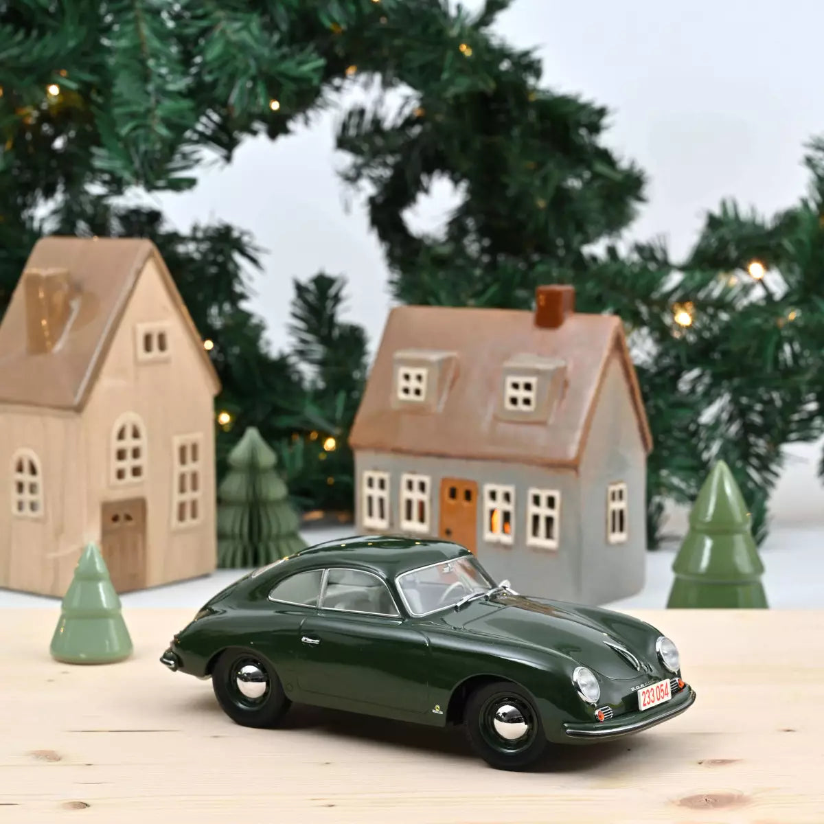 Voiture miniature collection 1/18 Porsche 356 Coupé 1954 Vert Norev 187453