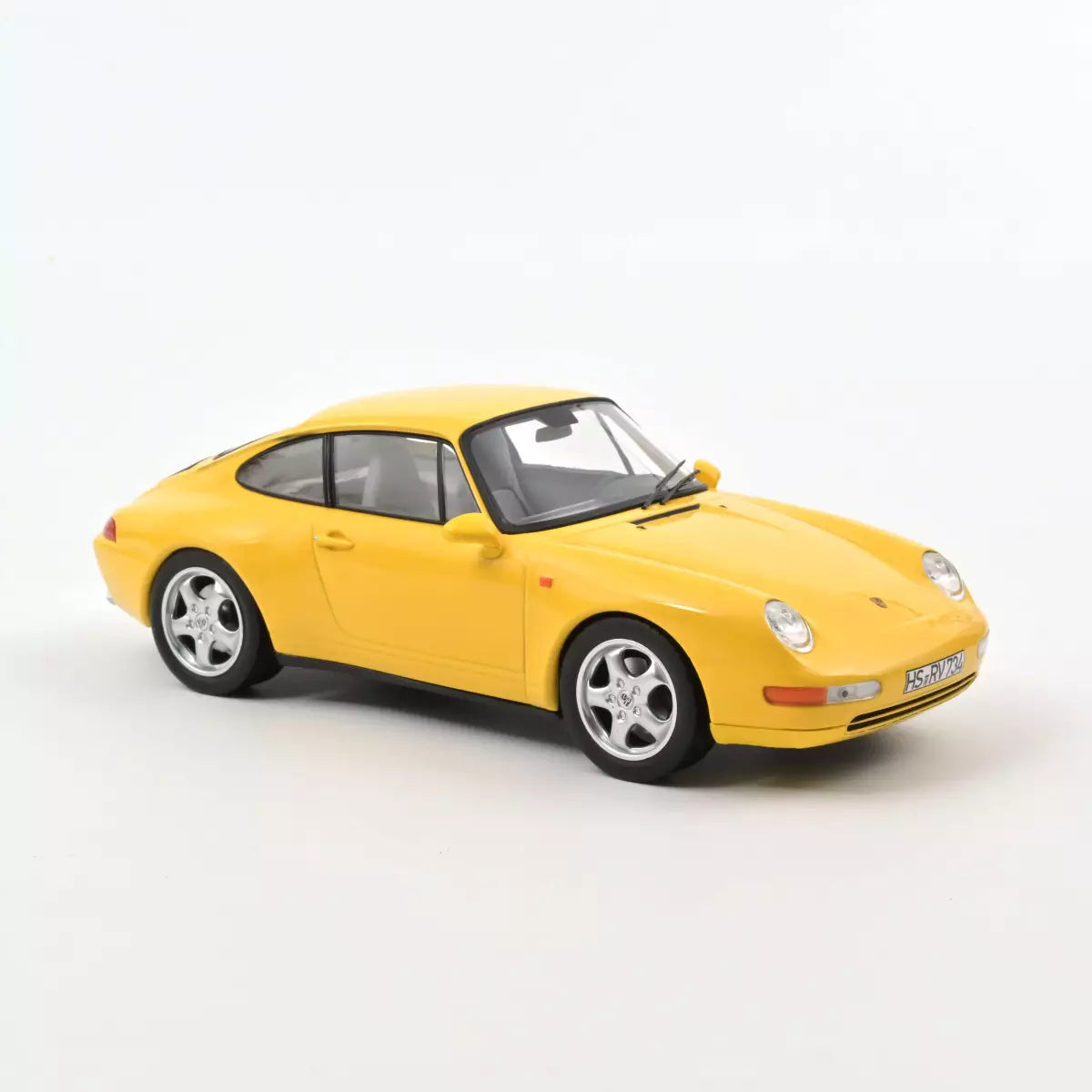Voiture miniature collection 1/18 Porsche 911 Carrera 1994 Jaune Norev 187596