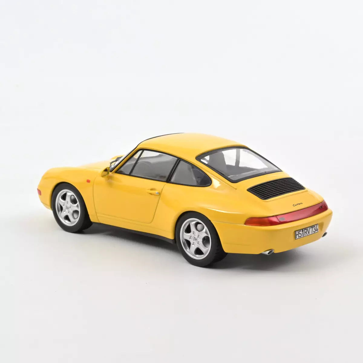 Voiture miniature collection 1/18 Porsche 911 Carrera 1994 Jaune Norev 187596