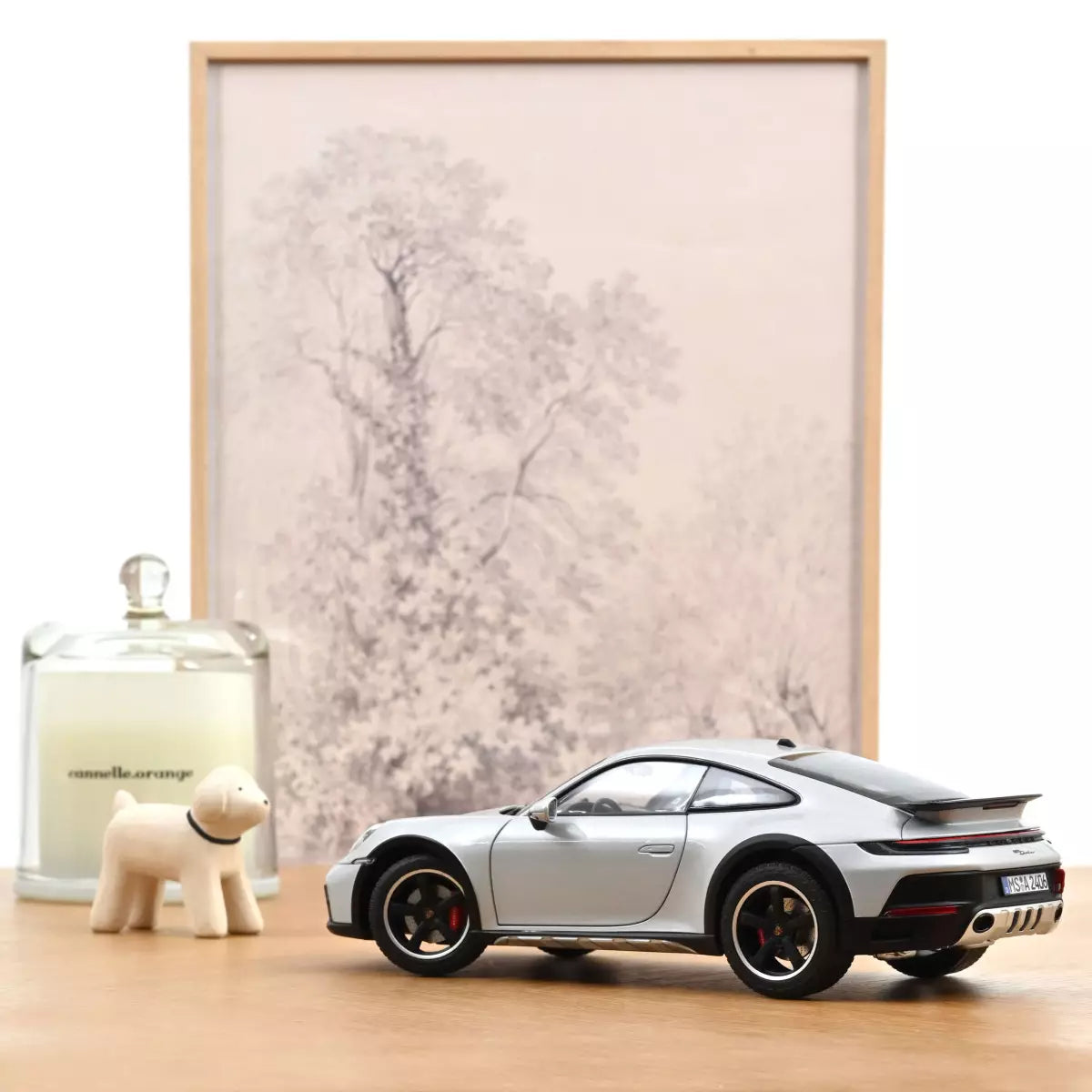 Voiture miniature collection 1/18 Porsche 911 Dakar 2023 Gris Glace métallisé Norev 187242
