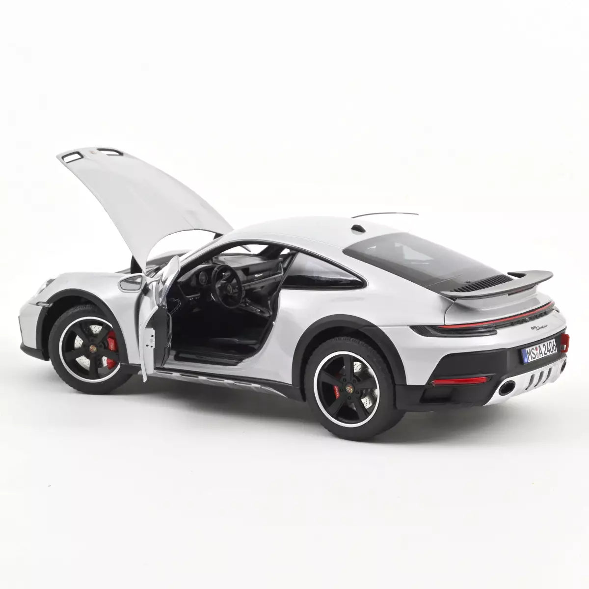 Voiture miniature collection 1/18 Porsche 911 Dakar 2023 Gris Glace métallisé Norev 187242