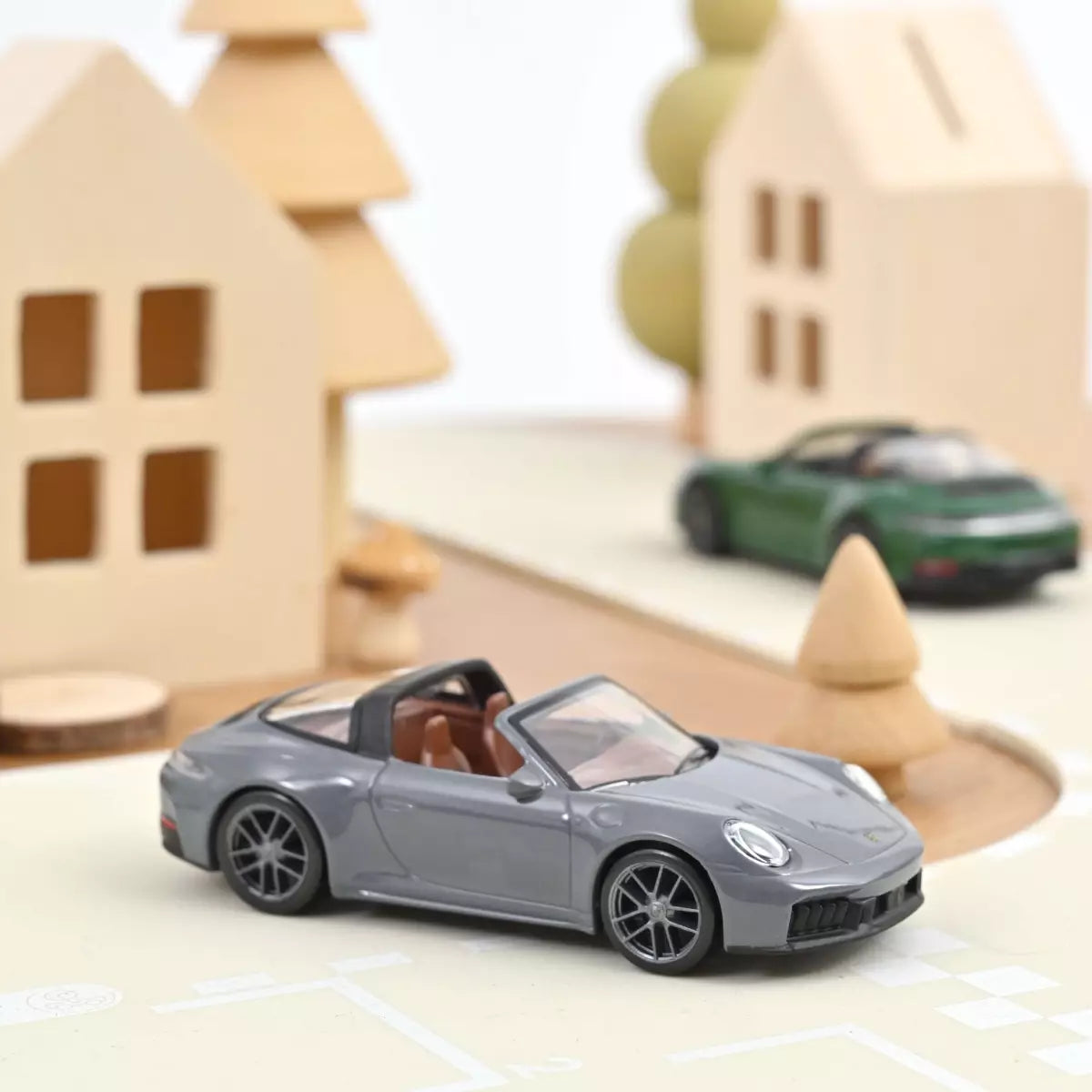 Voiture miniature 1/43 Porsche 911 GTS Targa 2024 Gris Ardoise Neo Jet-car Norev