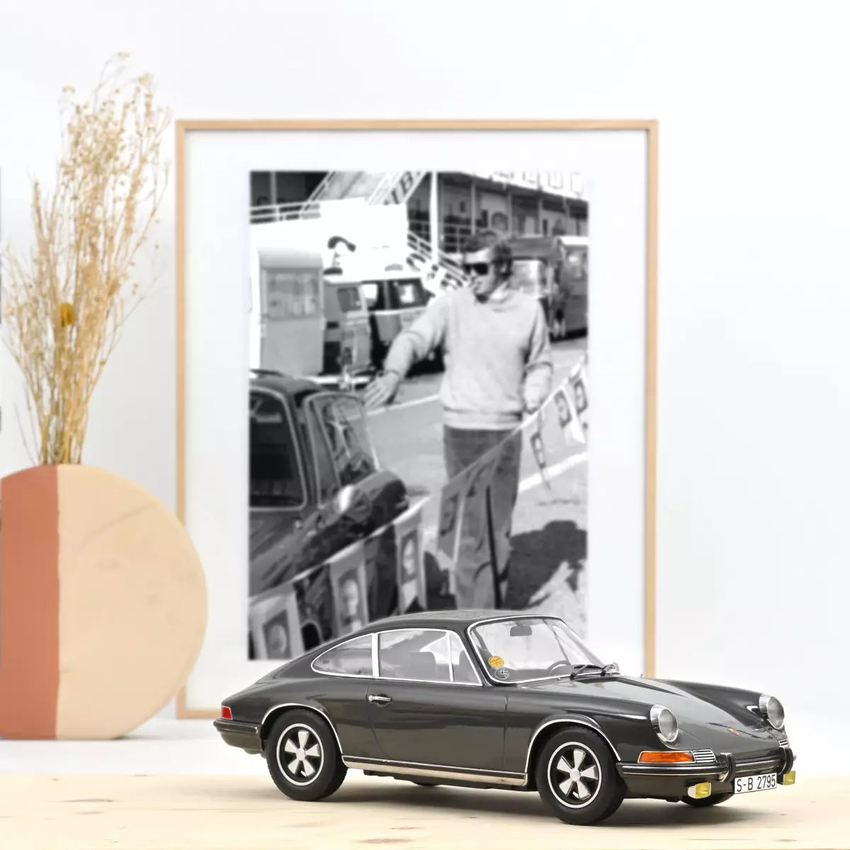 Voiture miniature collection 1/12 Porsche 911 S 1970 Gris ardoise Norev 127513
