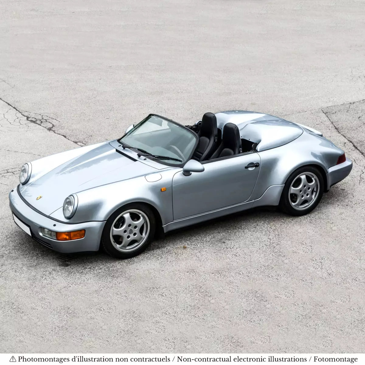 Voiture miniature collection 1/18 Porsche 911 Speedster WTL 1993 Argent Polaire métallisé Norev 187150