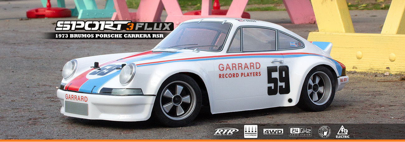 HPI Sport 3 Porsche 1973 Brumos Porsche Carrera Brushless 3S 160788