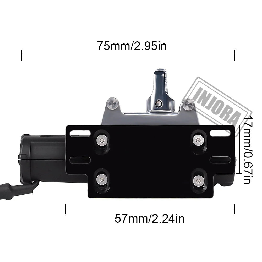 Système de télécommande pour treuil automatique INJORA pour crawler 1/10 - CRAW18289_BK - Breizh Modélisme.