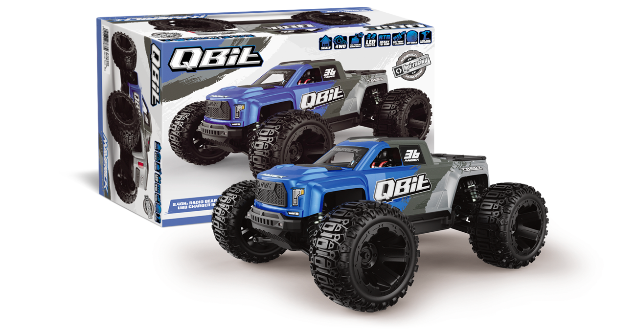 Maverick QBIT Monster truck 1/16 version charbon 151000