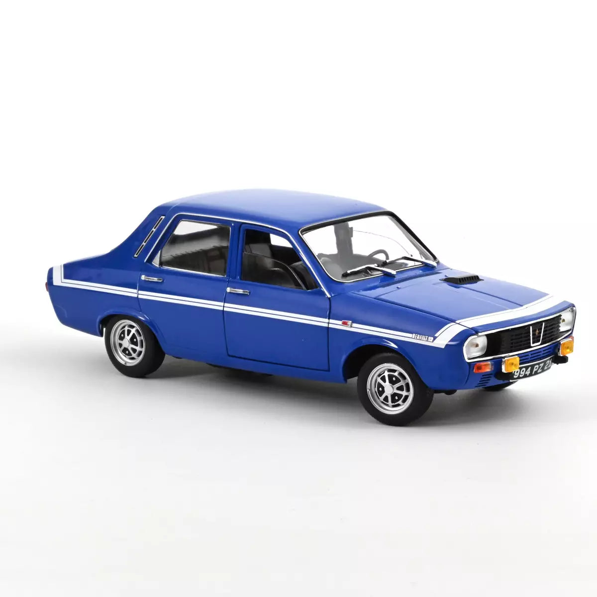 Voiture miniature collection 1/18 Renault 12 Gordini sans pare-chocs 1971 Bleu-de-France Norev 185248