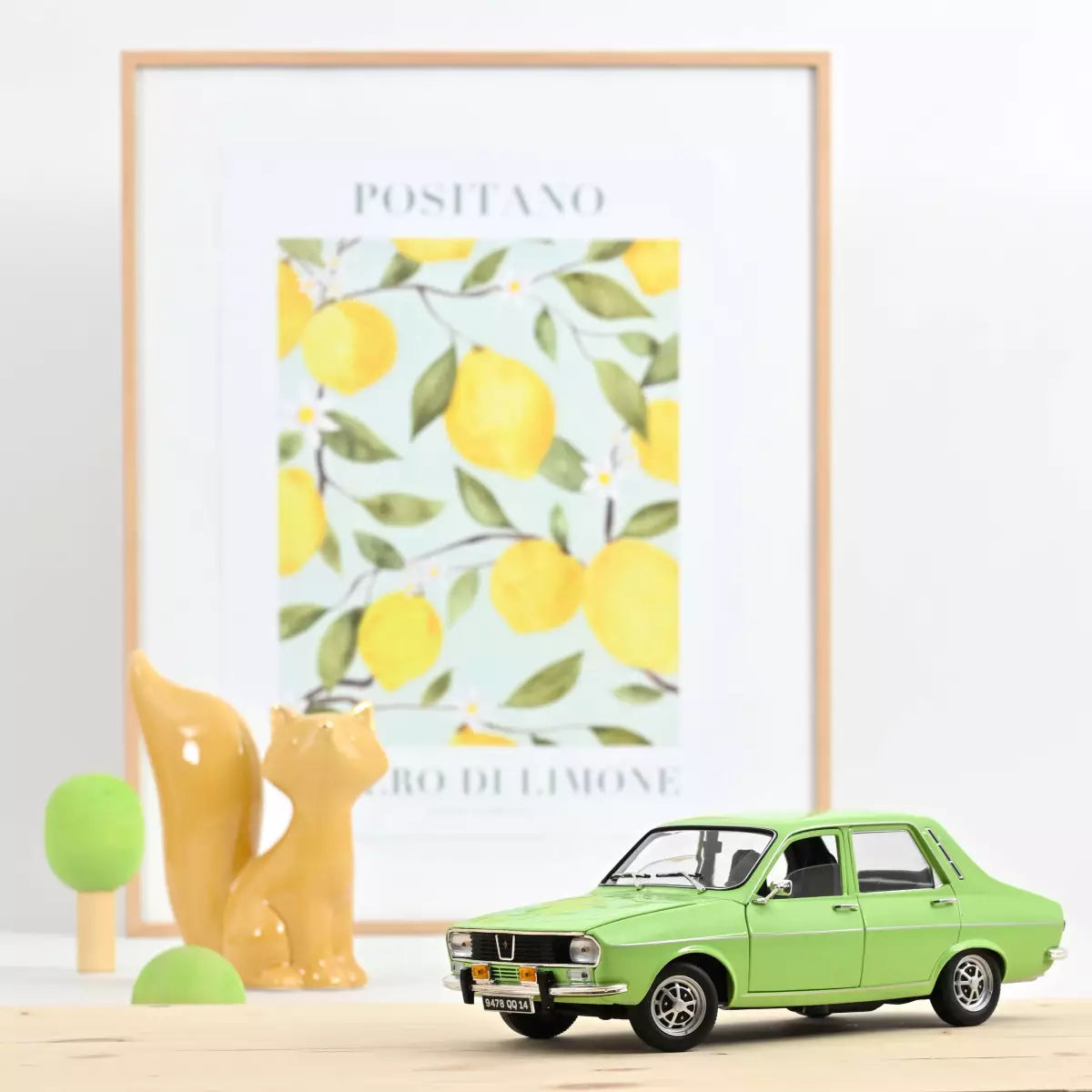 Voiture miniature collection 1/18 Renault 12 TS 1973 Vert clair Norev 185247